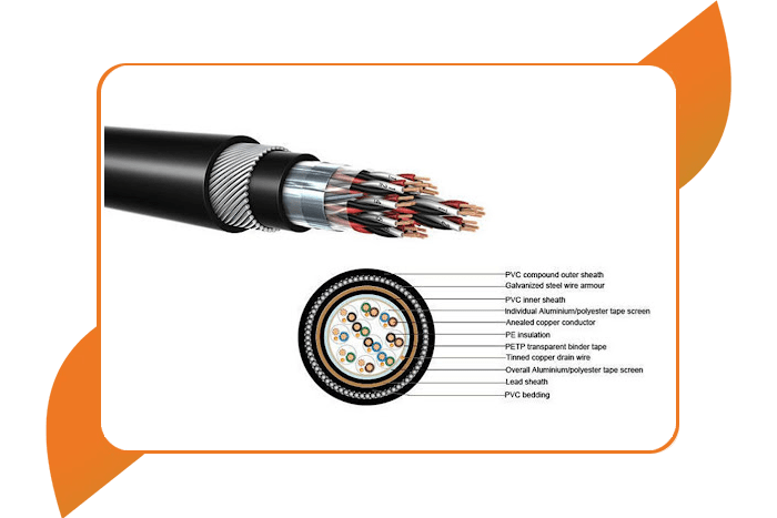 کابل فرمان نسوز (کابل ابزار دقیق سیلیکونی) ​