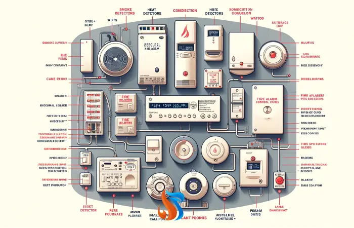 اجزا سیستم اعلام حریق